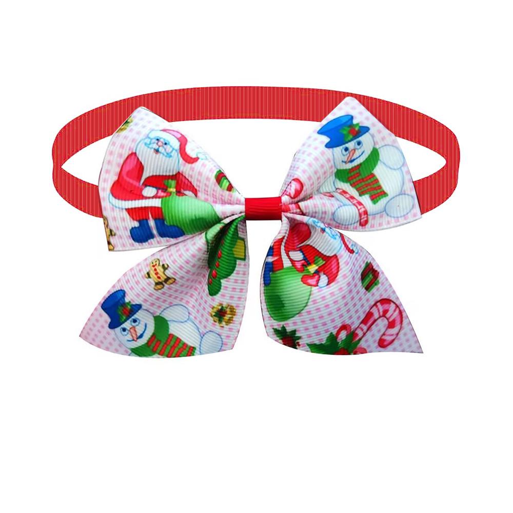 50/100pcs Christmas Small Dog Bow Ties Pet Cat Puppy Bow Ties Small Dog Collar Neckties Bowties Holiday Grooming Pet Supplies