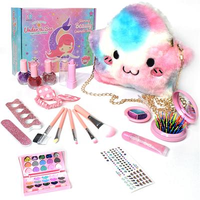 Fashion Kids Cosmetics Make Up Set Safe Washable Children's Makeup Set Box Prinss Beauty Pretend Play Toys For Girl Baby Toys