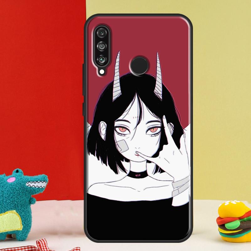 Devil Girl Woman For Huawei Nova 5T 9 10 SE 12i 12s 11i Y91 Y90 Y60 Y70 Y72 Y61 P60 P30 Pro P20 P40 Lite Case