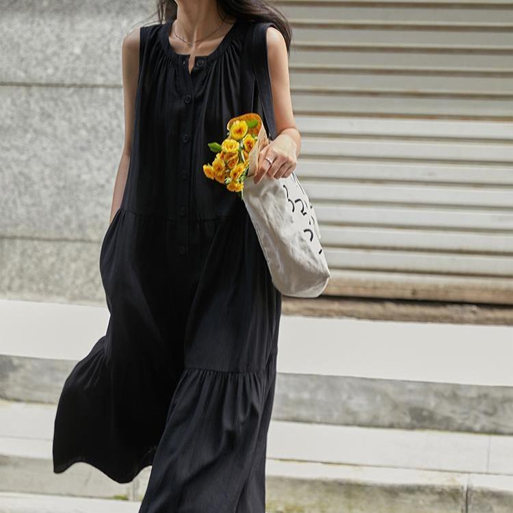 

Женские платья Нишевые дизайнерские платья для сращивания Тонкие свободные рубашки-майки с длинными рукавами больших размеров 4XL чёрный