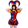 The Amazing Digital Circus Pomni Full Body Suit With Satin Fabric For Cosplay Events
