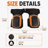 Heavy Duty Knee Pads 1 Pair Adjustable Anti Slip Work Knee Protectors Soft Foam Padding for Construction Flooring Gardening Jobs