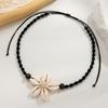 Fashion Geometric Woven Bohemian Style Shell Clavicle Chain Short Rope Woven Choker