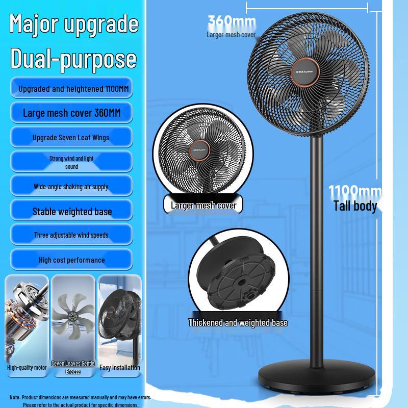 Royalstar 7-Blade Oscillating Pedestal Fan