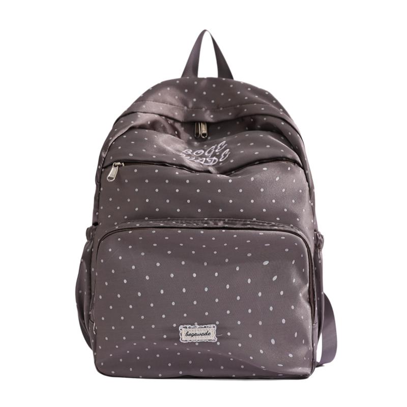 Mochila Escolar Fofa de PU com Bolso Frontal com Zíper Mochila Leve para Meninas Adolescentes Casual Diária para Viagem