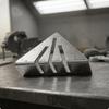 Escuadra de inglete triangular Marcas grabadas Escuadra de inglete Regla triangular Herramienta manual de alta resistencia Escala fácil de leer para metalúrgicos