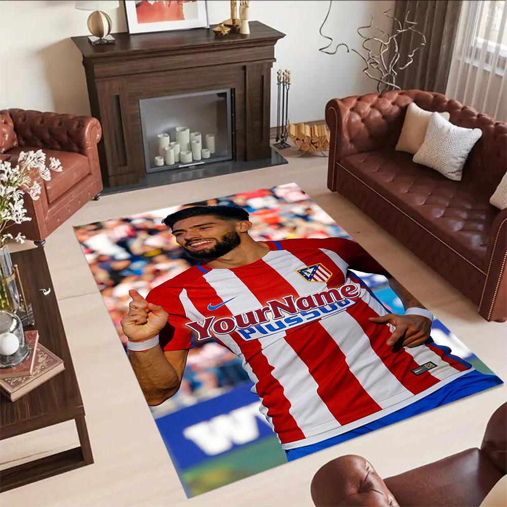 Atletico Madrid Customizable Name Floor Rug Office Rug Design for Bedrooms Outdoor Dormitory Decorate room Anti-slip Rug Decorate Offices