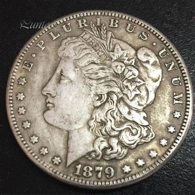 Simulation Fake Morgan One Commemorative Coin Blow Ring Collection Gift