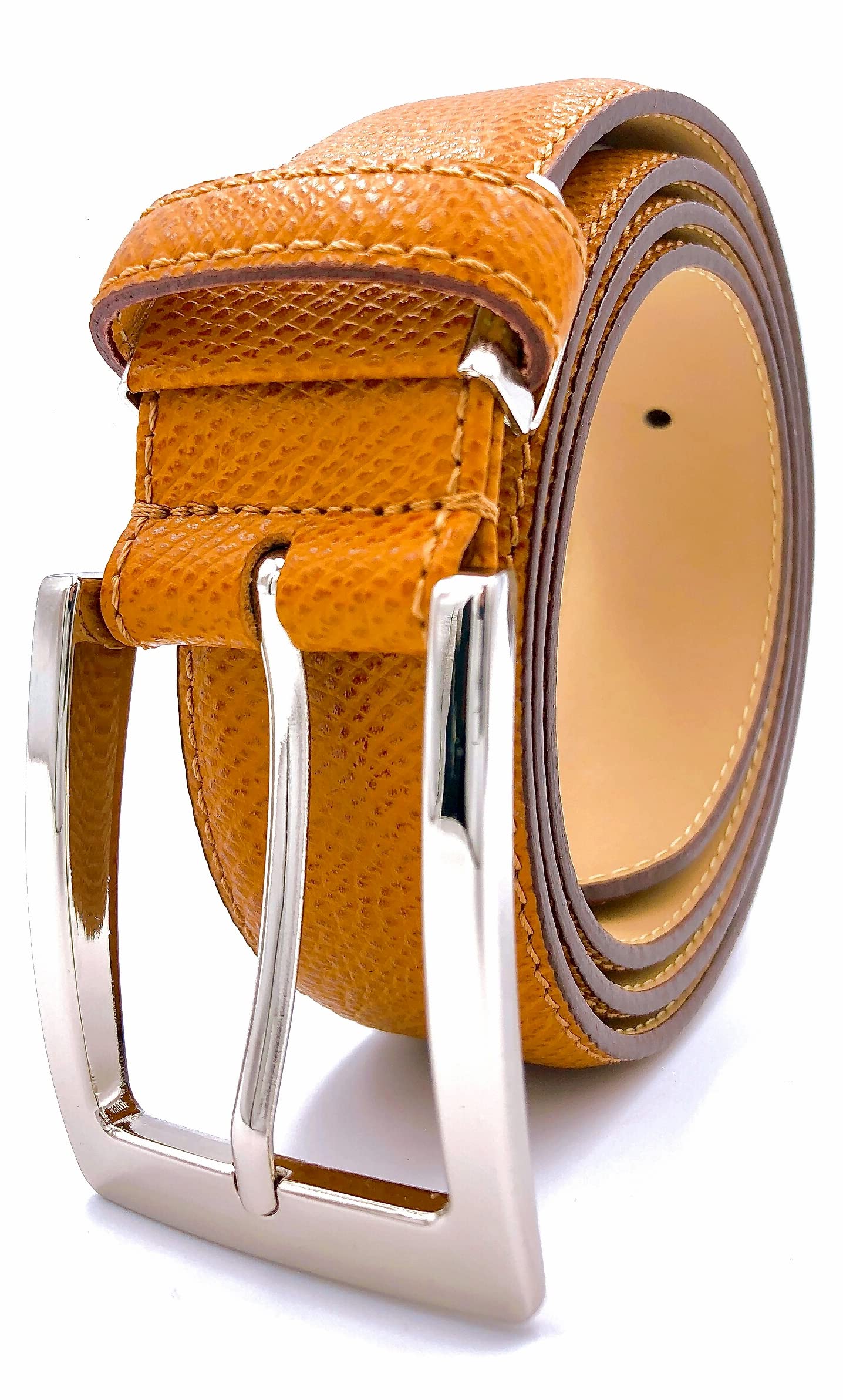 

Iida Kobo в Японии Ручная работа Кожа Вагю Сделано в Прямо из Японского Гладкий и Регулируемый Размер 13 Светло-коричневый [Сделано Ремень] Ремень, Япония,