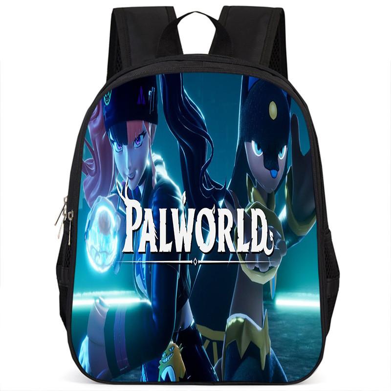 Spacious Palworld Student Backpack For School 15 Inch Large Capacity Polyester Bag
