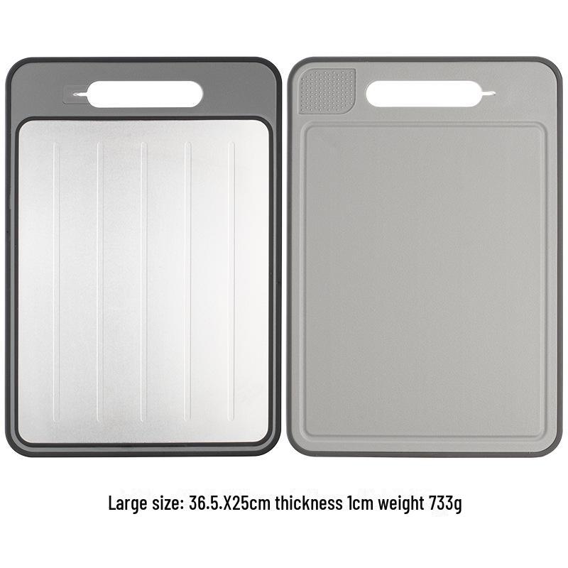 

Разделочная доска Quick-Thaw двусторонняя: Алюминиевый сплав для стейков и фруктов Square Cutting Board