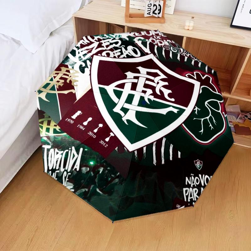 1PC Soccer Club Emblem Design Printed Umbrella Folding umbrella, automatic umbrella 8-Frame for Travel, camping Fan gifts Christmas Gifts