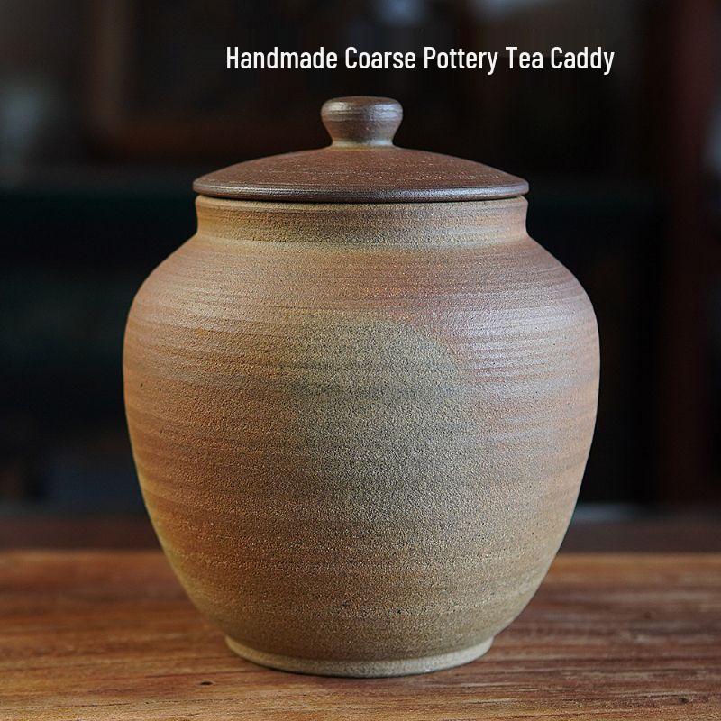 Handmade Wood-fired Ceramic Tea Caddy