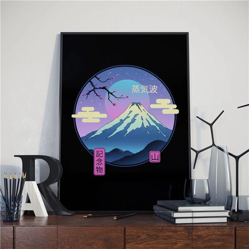 Japanese Samurai Cat Posters and Prints Ramen Nostalgia Quality Cartoon Canvas Paintings Animal Wall Art Pictures for Home Decor