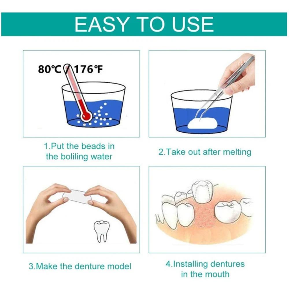 10/30ML Resin Tooth Repair Glue Shapeable Teeth Gaps Filling Solid Temporary Teeth Repair Falseteeth Glue Safety Broken Fangs