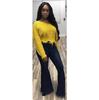 2025 Autumn/Winter Women’s Deep V-neck Cropped Tassel Knit Sweater