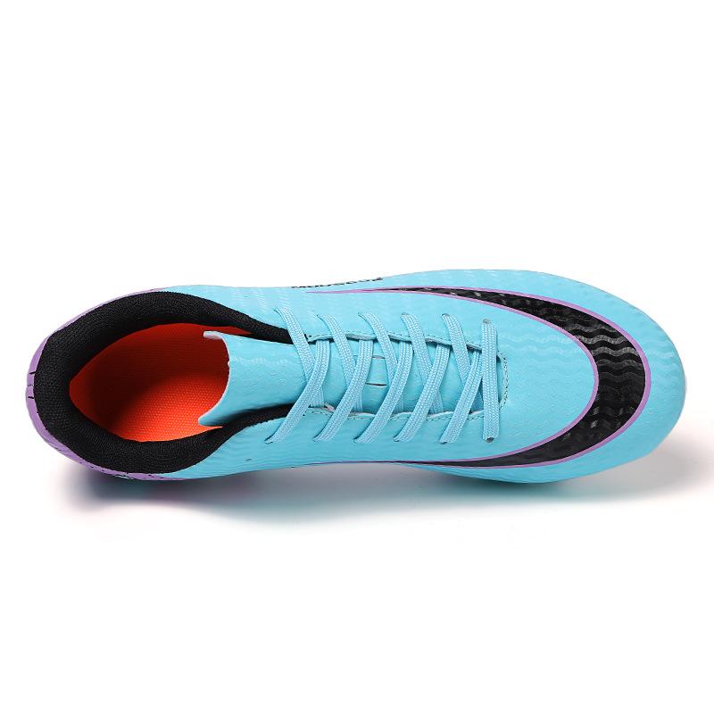 Men's Low-Top Football Shoes for Youth - AG Long Spikes & TF Studs for Artificial Turf Training