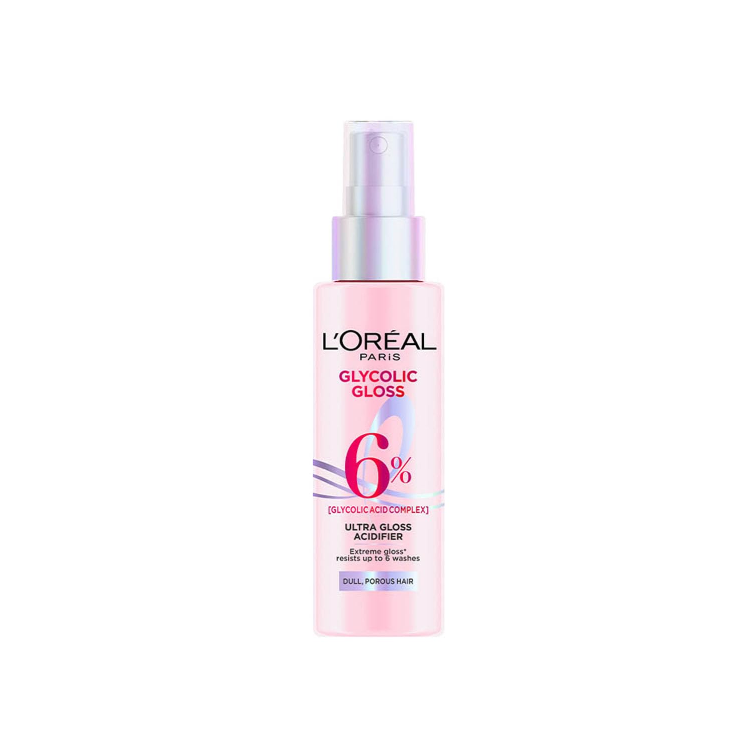 

L’Oréal Paris Glycolic Gloss Кислотный кондиционер-глазурь для блеска, Смываемая процедура, 6% гликолевой кислоты, Стойкий блеск, 100 мл