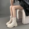Fashion 2025 Winter Women Warm Plush Ankle Boots Comfort Big Size Shoes Concise Banquet Party Short Botas De Mujer