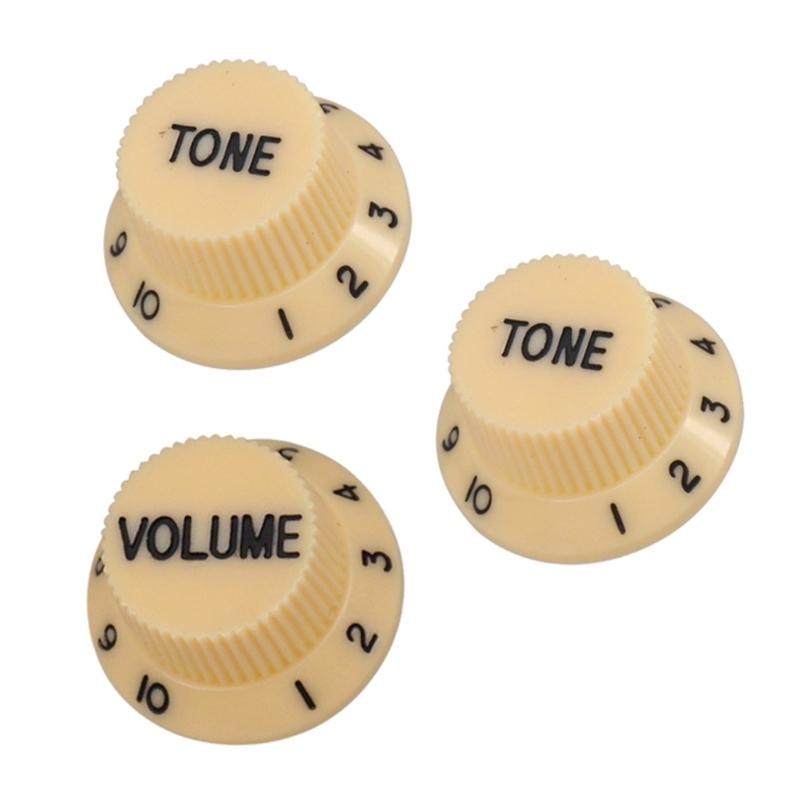 Guitar Knobs Set Potentiometer Caps Plastic Guitar Knobs Plastic Texture for Electric Guitar Volumes and Tone Controls