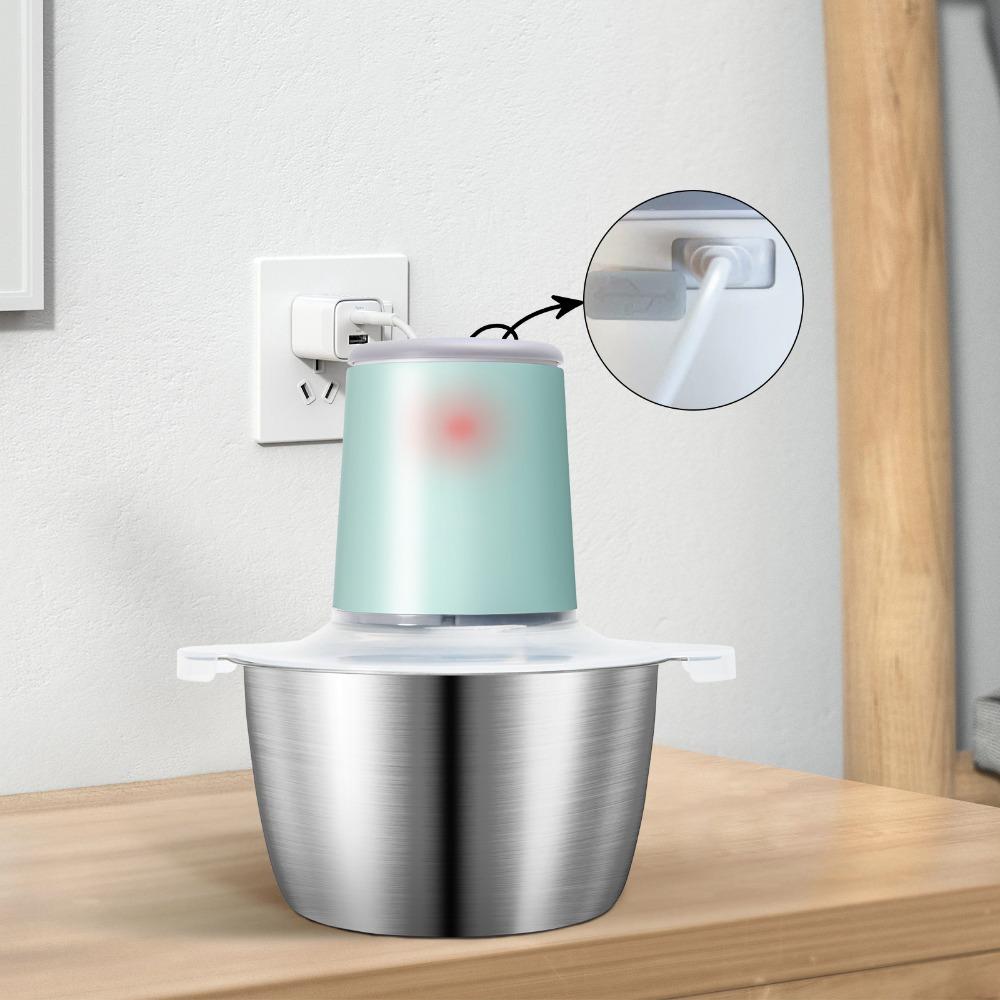 Wireless Electric Food Chopper Stainless Steel Meat Mincer Multifunctional Meat Grinder  Baby Food