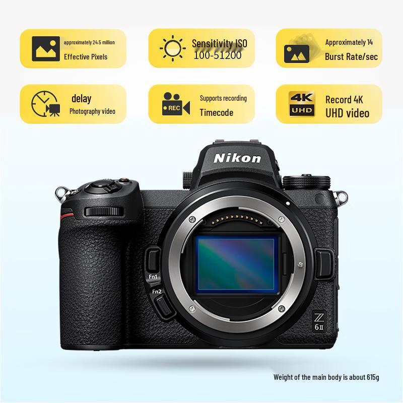 Nikon Z6 II Full-Frame Mirrorless Camera with 24-120mm f/4 Lens (CN version)