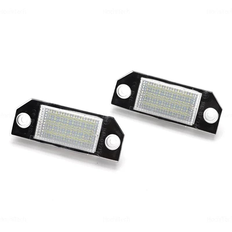 For Ford Focus 2 MK2 2003-2008 C-MAX 2PCS LED Car License Number Plate Light Car Rear LED SMD License Number Plate Light Lamp