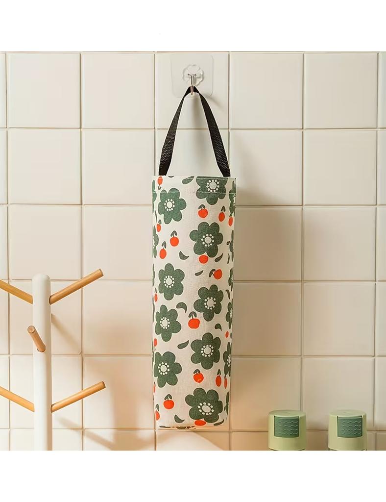1/3pcs wall mounted garbage bag storage bag, kitchen multifunctional hanging bag storage household storage bag