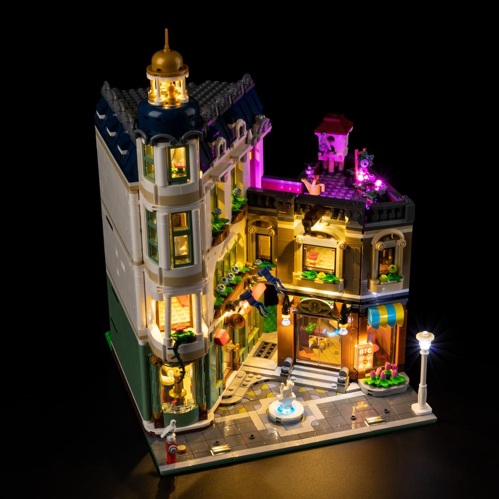 Kit d'éclairage LED DIY Pour Lego 11371 Kit de Lampadaire de Rue Commerçante Jouet de Construction Décoration Accessoires d'Éclairage Réglables