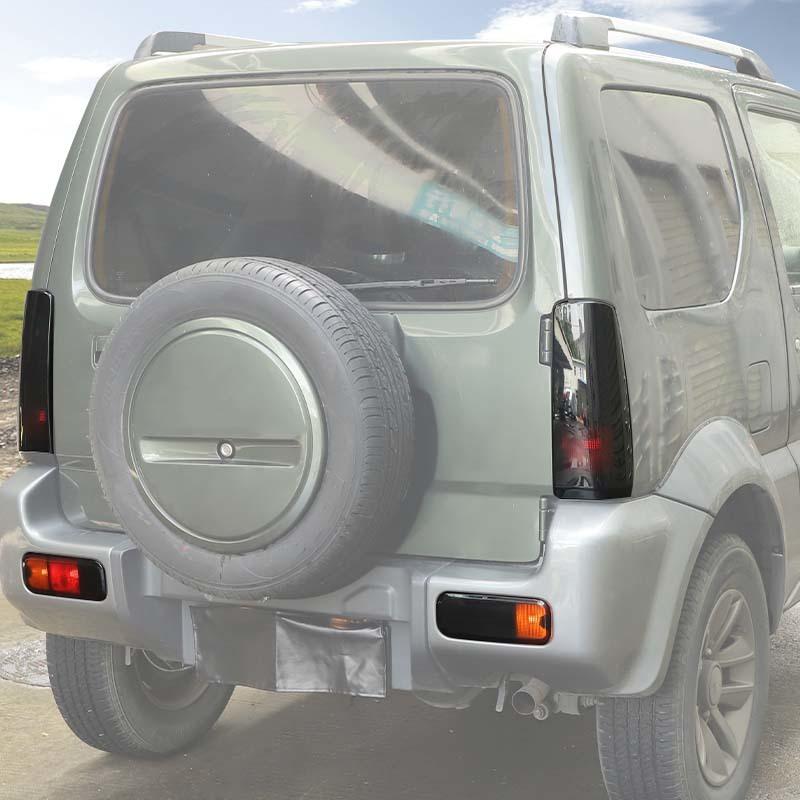 Car Rear Fog Lampshade Cover Lamp Protective Decoration Taillight Cover For Suzuki Jimny 2007-2017 Smocked Black Car Exterior Accessories