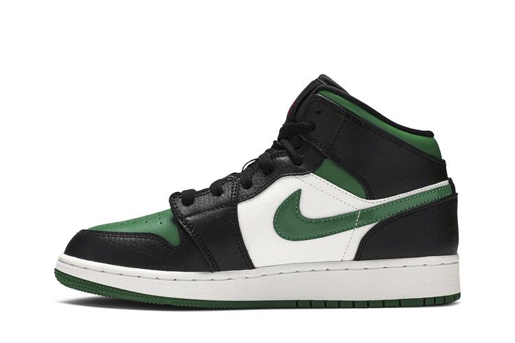 Air Jordan 1 Mid GS 'Black Pine Green'
