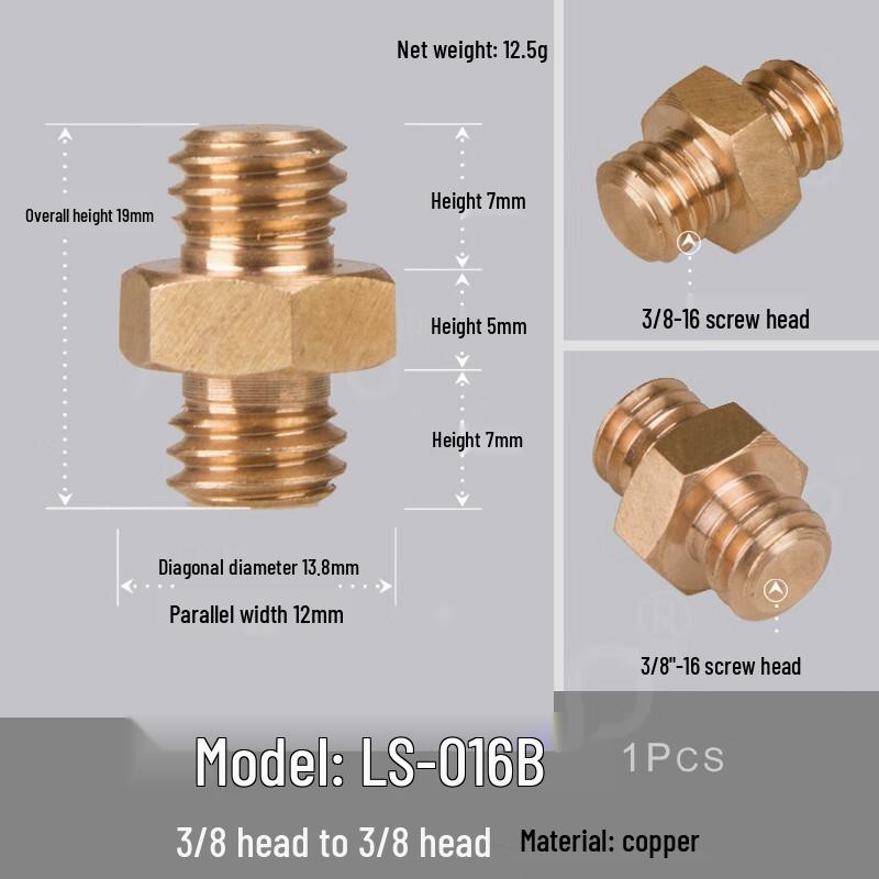 TEXIAN 3/8  to 3/8  Photography Adapter Screw (10-Pack)