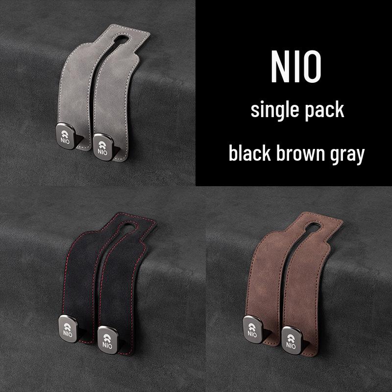 Zamszowe haczyki na telefon i do przechowywania na tylne siedzenie