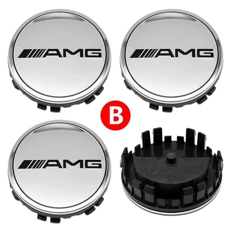 Benz Car 75mm Car Floating Wheel Center Hub Caps Cover for Mercedes Benz B/C/E/S Class A Class C200L GLC GLK CLA Accessories. CI1