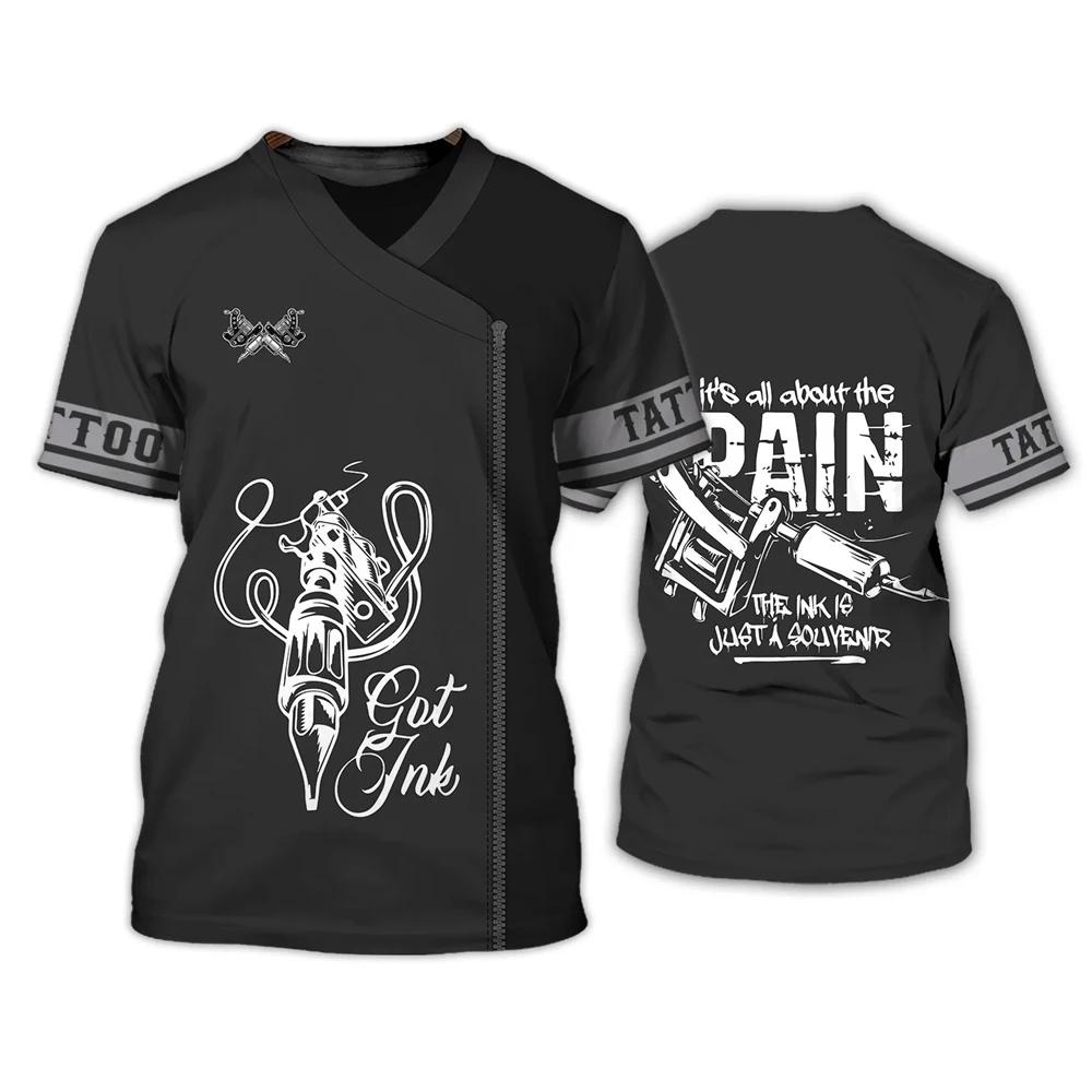 New Tattoo Artist T-Shirts Tattooist 3D Print Streetwear Men Women Fashion Oversized T Shirt Cosplay Tees Tops Uniform Clothing