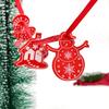 10Pcs Wooden Random Style Christmas Decorations Snowflake Bells Elk Christmas Tree Pendant for Home Decor Navidad 2026 Ornament