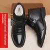Men's Winter High-Top Leather Boots: Velvet-Lined, Non-Slip, Casual/Formal Style