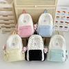New Large Capacity Simple Backpack for Girls  Junior and Senior High School Students  Niche Design Solid Color High Value Backpack
