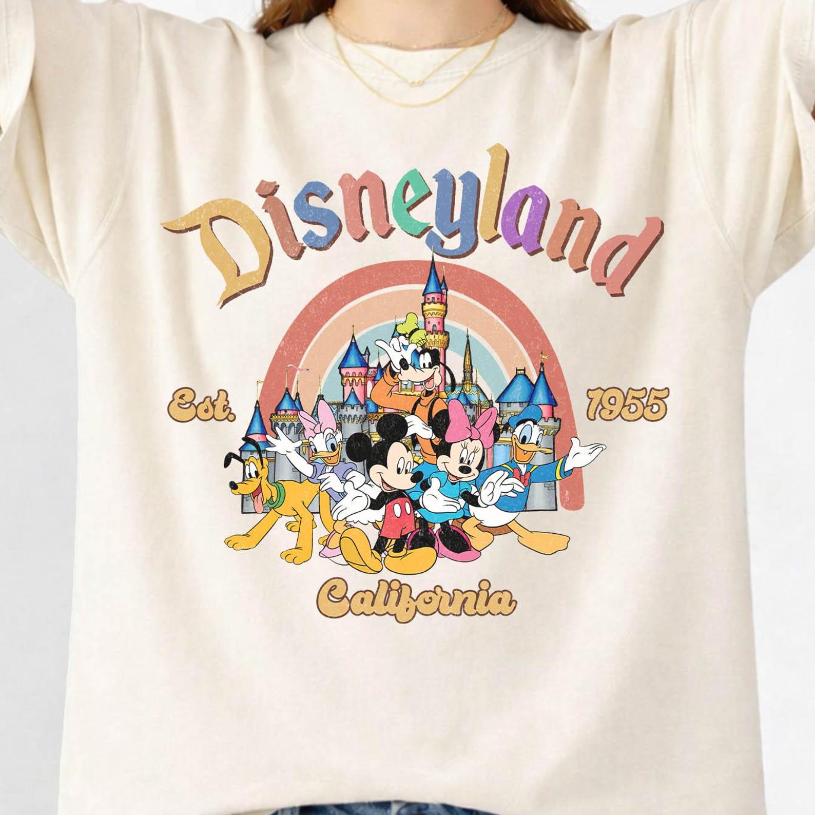 Disneyland Est 1955 California Shirt, Vintage Disneyland Shirt, Disneyland 1955 Shirt, Retro Disney Matching Family Shirts, Disneyland Trip S