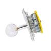 LED-Joystick, umschaltbar von 8-Wege auf 4-Wege, bunte Beleuchtung, Federrückstellung, passend für Holz- und Metallsteuerpulte