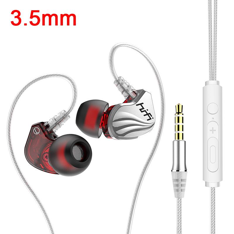 6D Surround Sound Type C&3.5mm Wired Headphones in-Ear Earphones Waterproof Sports Gaming Headsets Handfree Earbuds for Samsung