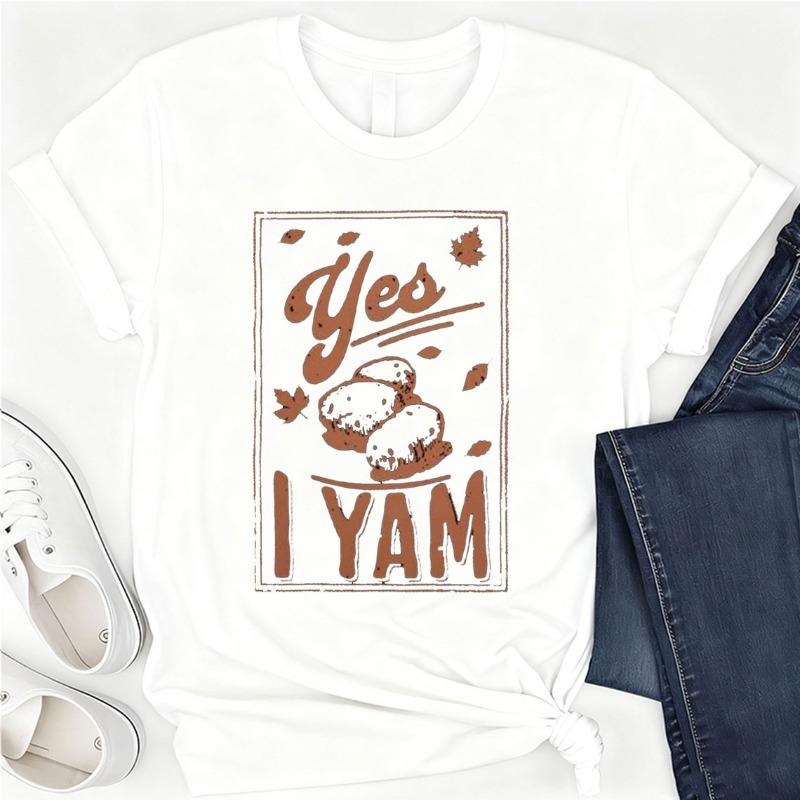 Shes My Sweet Potato I Yam Cotton TShirt Couples Holiday Matching Shirts for Husband and Wife Casual Short Sleeve Casual Tops