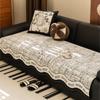 Winter Retro Chenille Sofa Cover Non-Slip Couch Slipcover Protector Universal Irregularity Letters Fleece Sofa Cushion