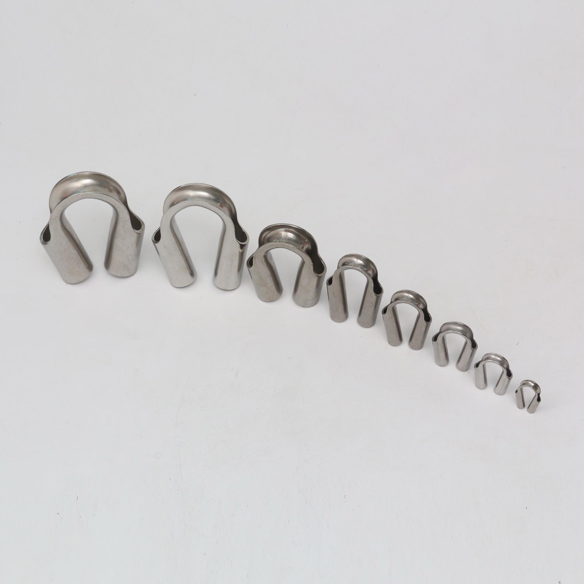 304 Stainless Steel Tubular Thimble with Protective Sleeve for Wire Rope Accessories M6 Stainless Steel Thimble