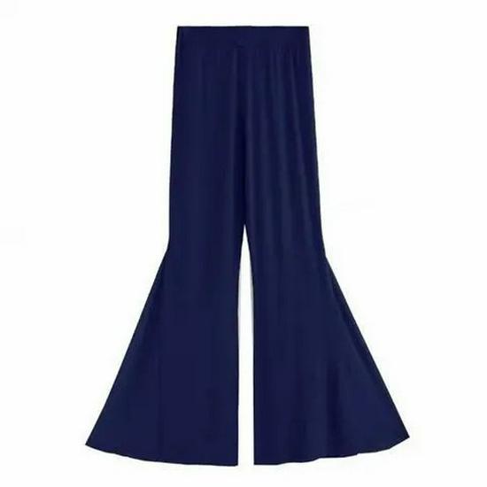 

Этнические танцевальные брюки из модала 2023: Свободная, однотонная, летящая одежда для взрослых для практики китайских танцев XL синий