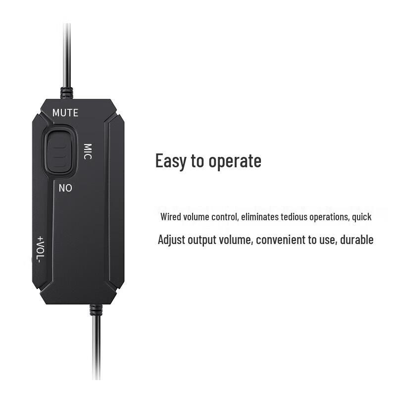 Kowu Wired Over-Ear Headset with Microphone