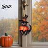 Cute Halloween Pumpkin Cat Sign Witch Wooden Hanging Ornament Decorative Pendant Dark Retro Decor Holiday Party Favors for Tree And Window