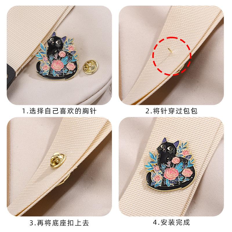 Pokemon Perimeter Baked Enamel Alloy Brooch Squirtle Badge Souvenir Decorative Pin for Backpack Clothing Bag Accessory Cute Badge