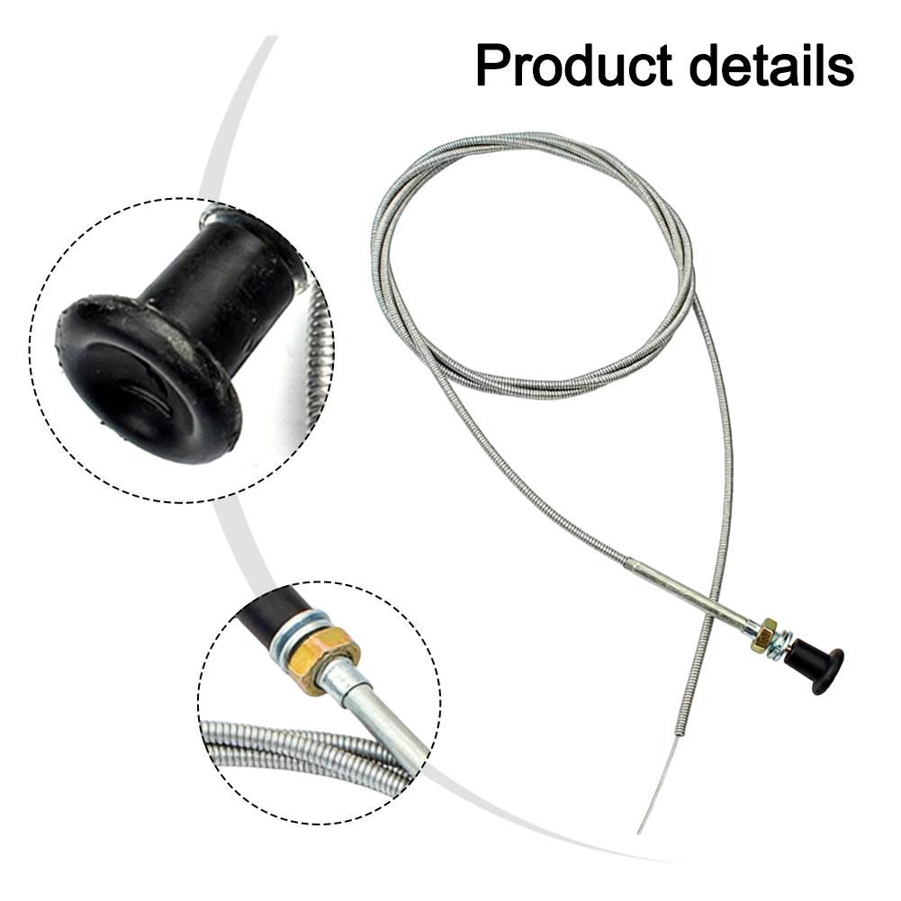Cuttable 96 Inch Push Pull Control Cable For Lawn Tractors Go-Karts Mowers Versatile Throttle Choke Wire Replacement Part