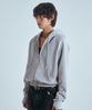 Four Young Thumhole Crop Hoodie Melange Gray (Man)